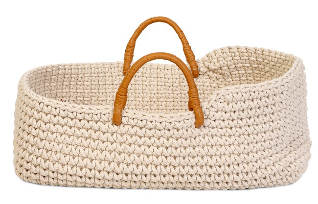 Knitted Doll Carry Cot for 30 cm Doll
