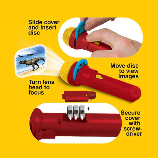 Torch Projector with Slides - Dinosaurs