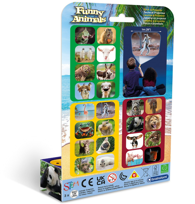 Torch Projector with Slides - Funny Animals