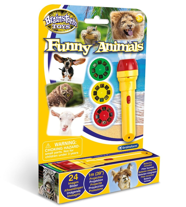 Torch Projector with Slides - Funny Animals