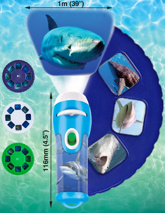 Torch Projector with Slides - Sharks