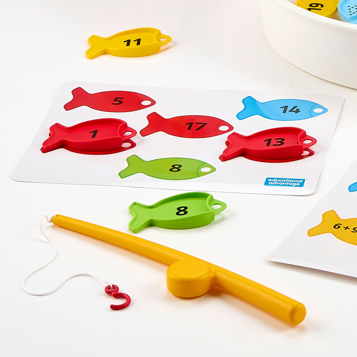 Math Fishing Game with Activity Cards