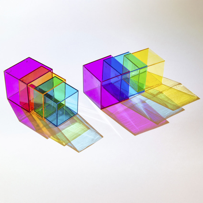 Translucent Colour Boxes, 27 pcs