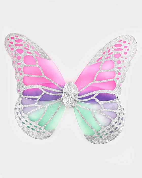 Set of Silver Glitter Wings