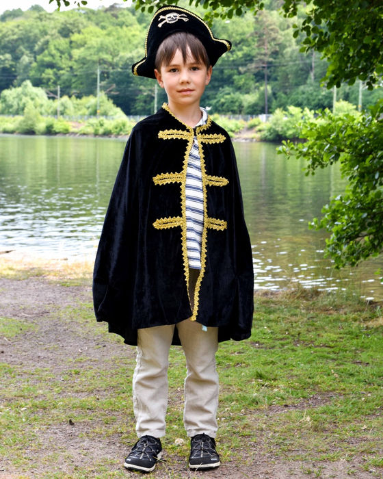 Pirate Cape & Hat, size 3-8 years