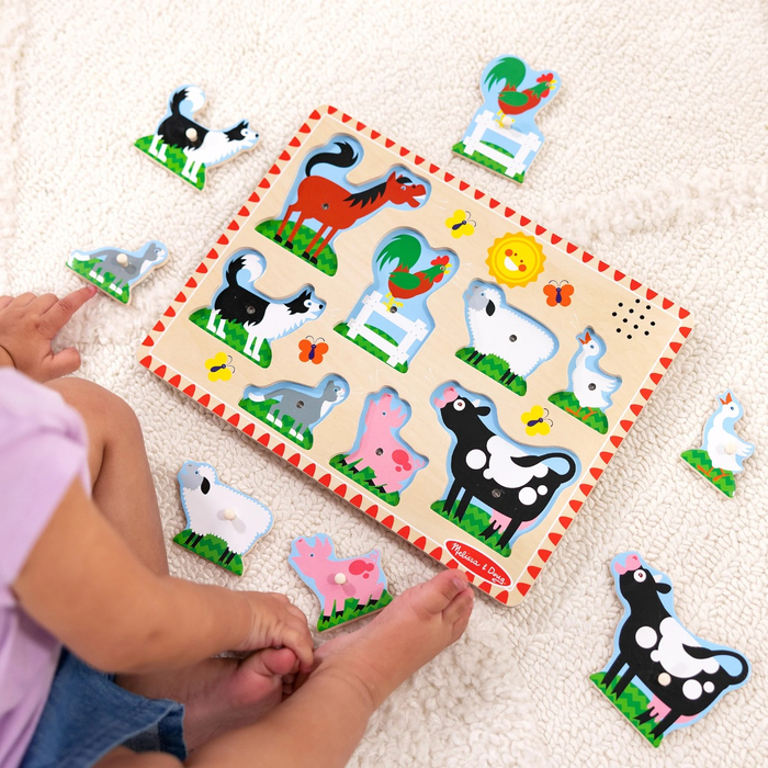 Puzzle with Sounds - Farm Animals