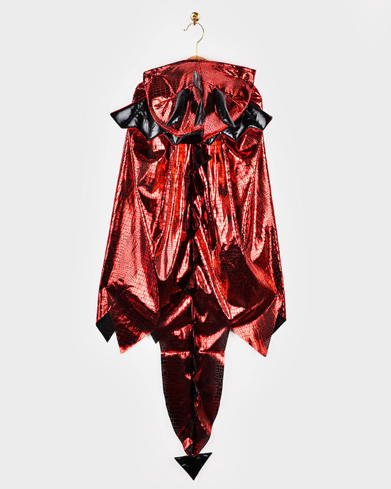 Dragon Cape - Red, Size 3-8 Years