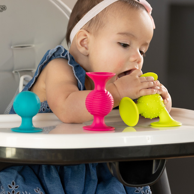 Pip Squigz Sensory Suction Toy, 3 pcs