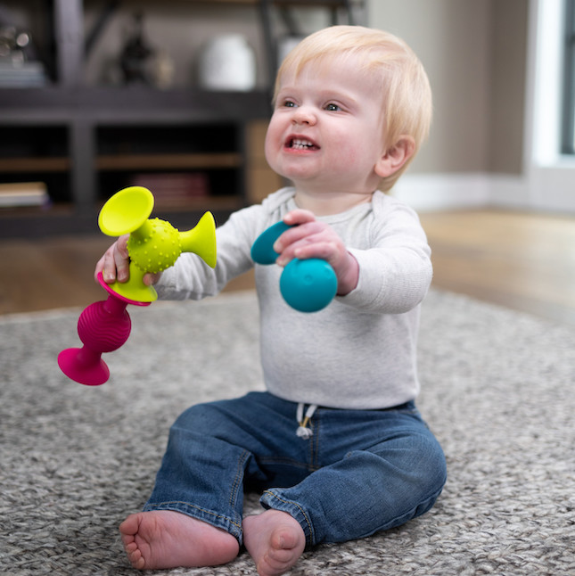 Pip Squigz Sensory Suction Toy, 3 pcs