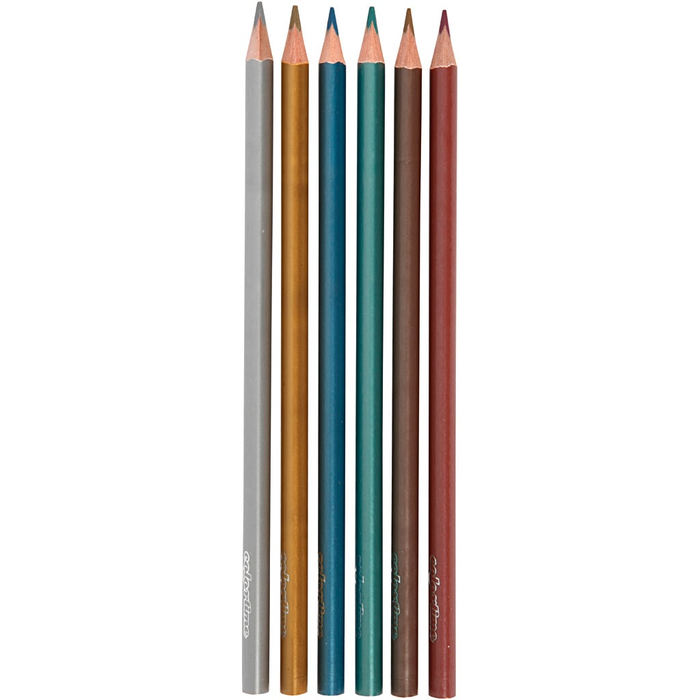 Coloured Pencils - Metallic, 6 pcs