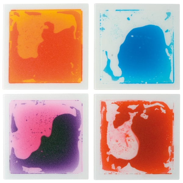 Squishy Sensory Gel Tiles 20x20 cm, 4 pcs