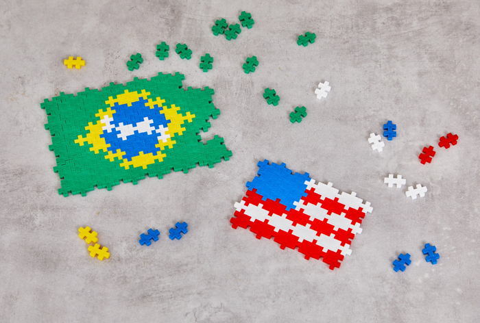 Plus-Plus - Learn to Build World Flags, 700 pcs