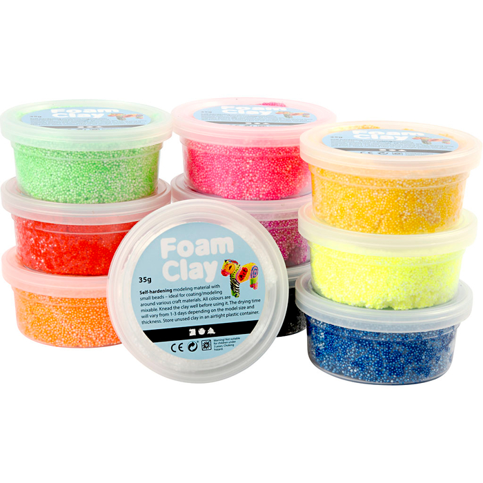 Foam Clay 10x35 gr - Basic Colours