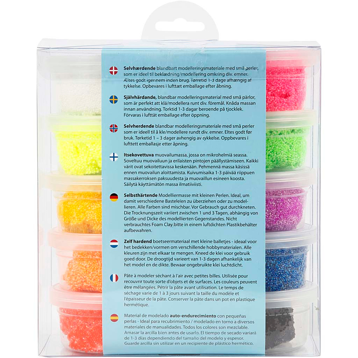 Foam Clay 10x35 gr - Basic Colours