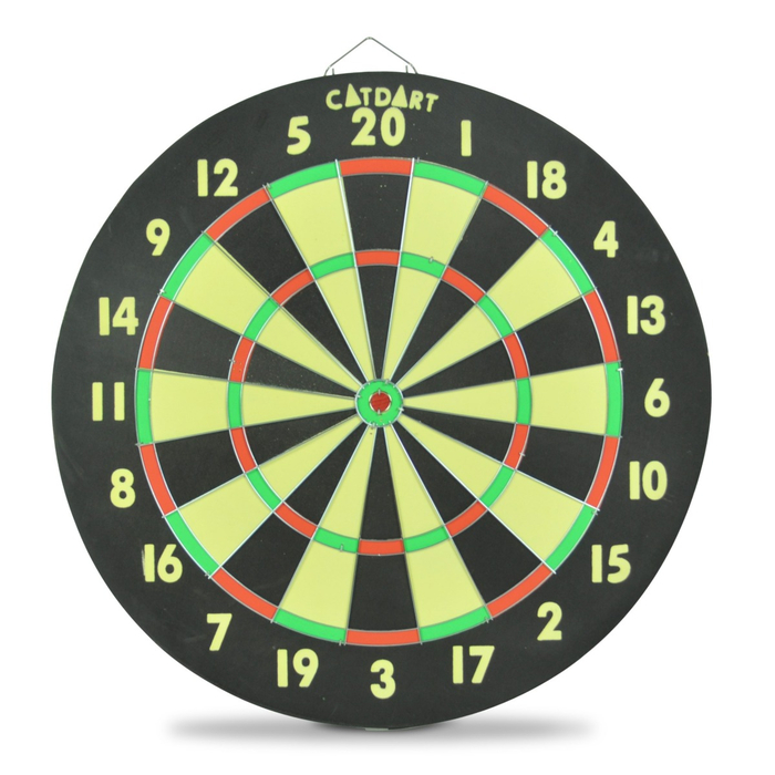 Dart Board incl. Darts - Reversible