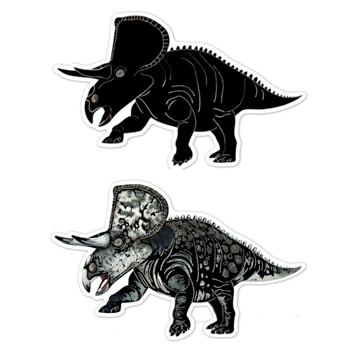 Scratch Art Stickers - Dinosaurs, 4 pcs