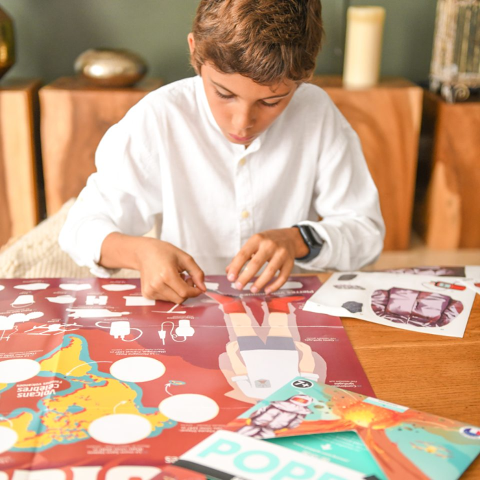 Learn & Discover Sticker Poster - Volcanoes