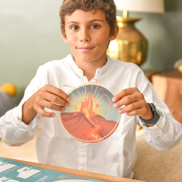Learn & Discover Sticker Poster - Volcanoes