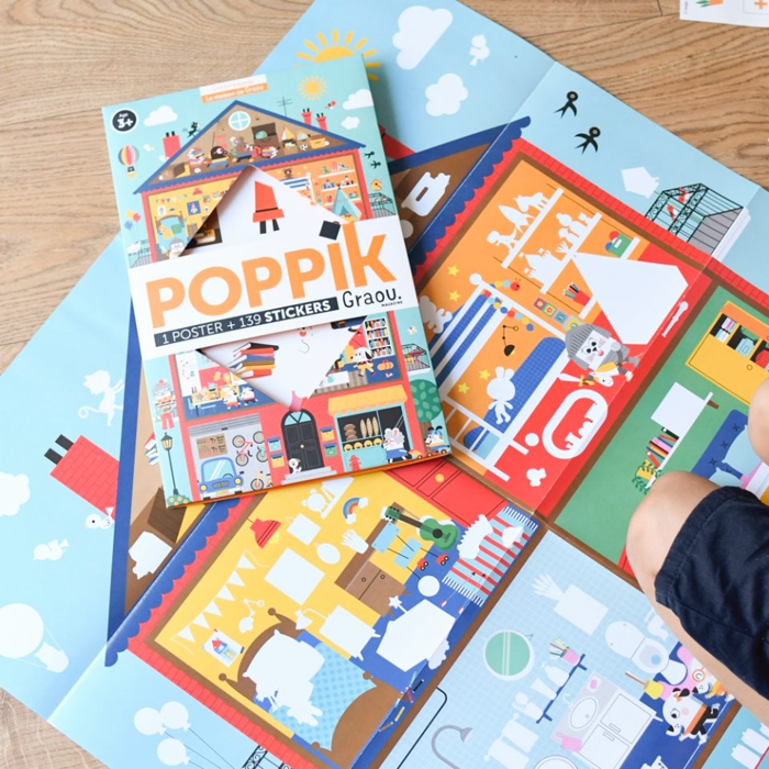 Learn & Discover Sticker Poster - At Home