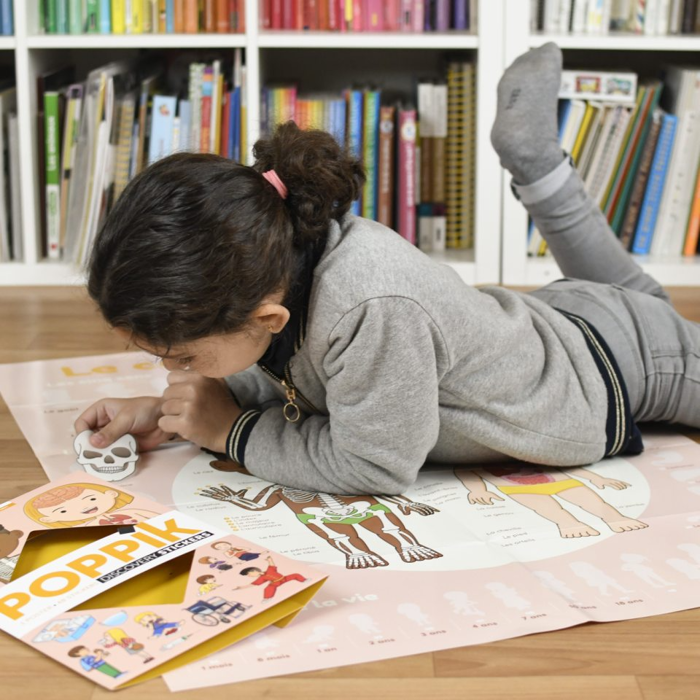 Learn & Discover Sticker Poster - The Human Body