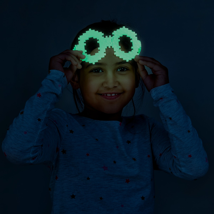 Plus-Plus - Glow-in-the-Dark Mix, 300 pcs
