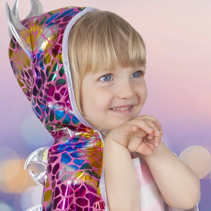 2-in-1 Dragon/Knight Cape, Size 5-6 yrs