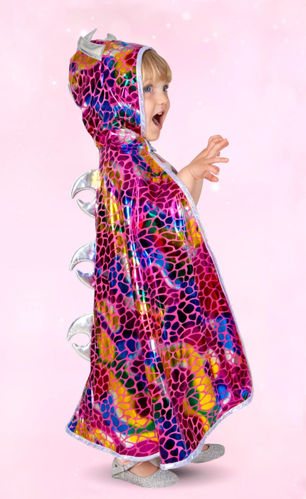 2-in-1 Dragon/Knight Cape, Size 5-6 yrs