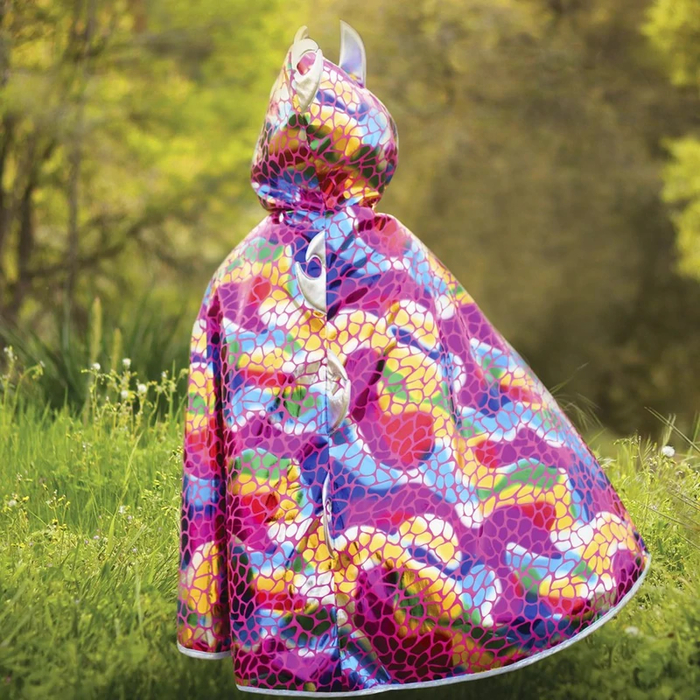 2-in-1 Dragon/Knight Cape, Size 5-6 yrs