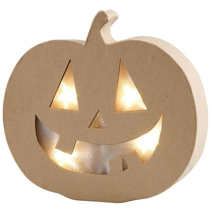 Paper Mache Jack-o-Lantern H: 20 cm