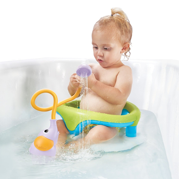 Elephant Battery-Powered Baby Shower Set, Purple