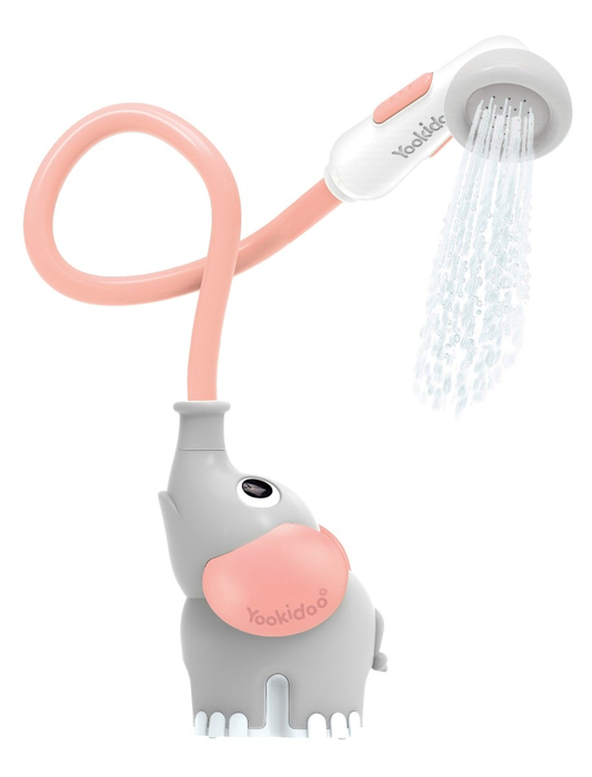 Elephant Battery-Powered Baby Shower Set, Pink