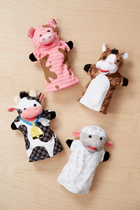 Hand Puppets - Farm Friends, 4 pcs