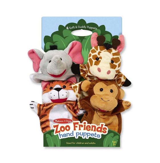 Hand Puppets - Zoo Friends, 4 pcs