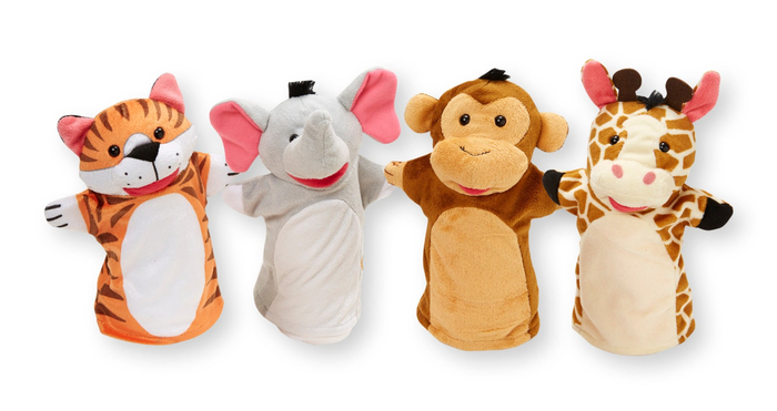 Hand Puppets - Zoo Friends, 4 pcs