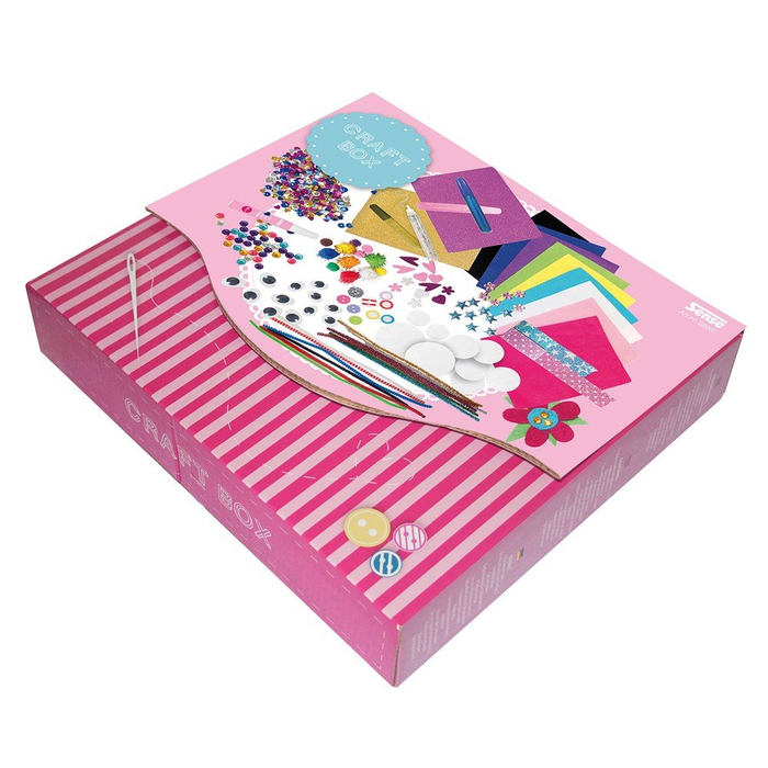 Box of Craft Supplies
