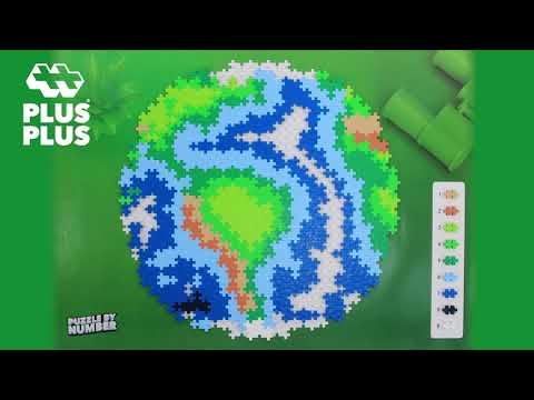 Plus-Plus - Puzzle By Number, Earth, 800 pcs