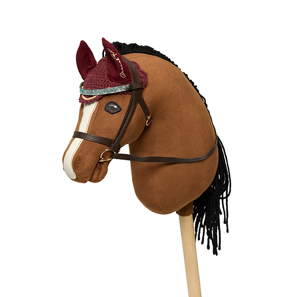 Cheval Roi Accs. - Ear Bonnet, Bordeaux
