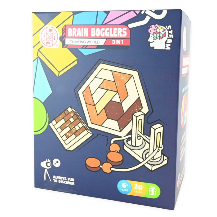 Mensa 3-in-1 IQ Puzzles - Brain Bogglers