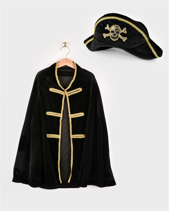 Pirate Cape & Hat, size 3-8 years