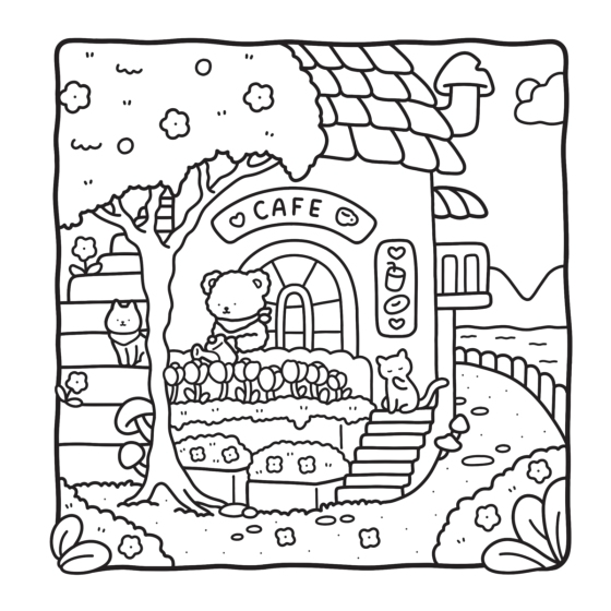 Colouring Book - Cozy Corner