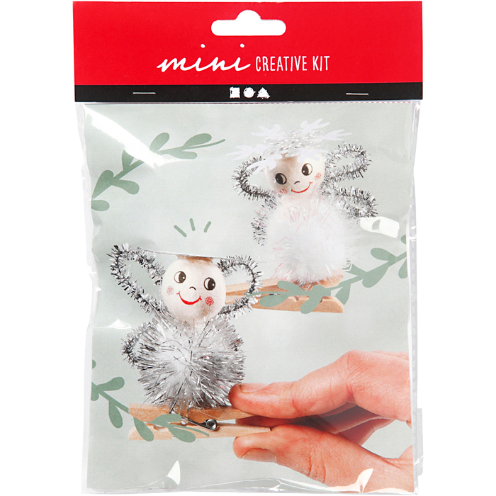 DIY Christmas Craft - Clothespin Angels