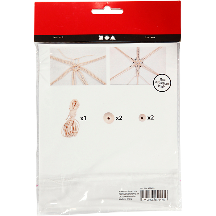 DIY Christmas Craft - Macramé Snow Flakes