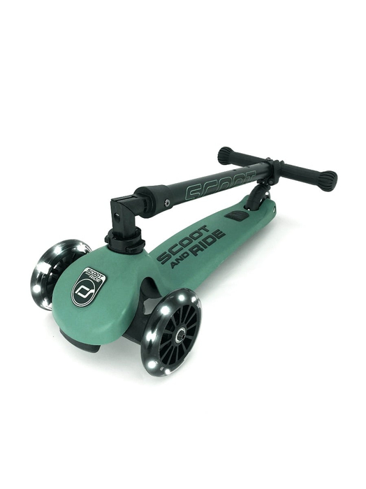 Scooter - Highwaykick 3 w. LED Wheels - Forest