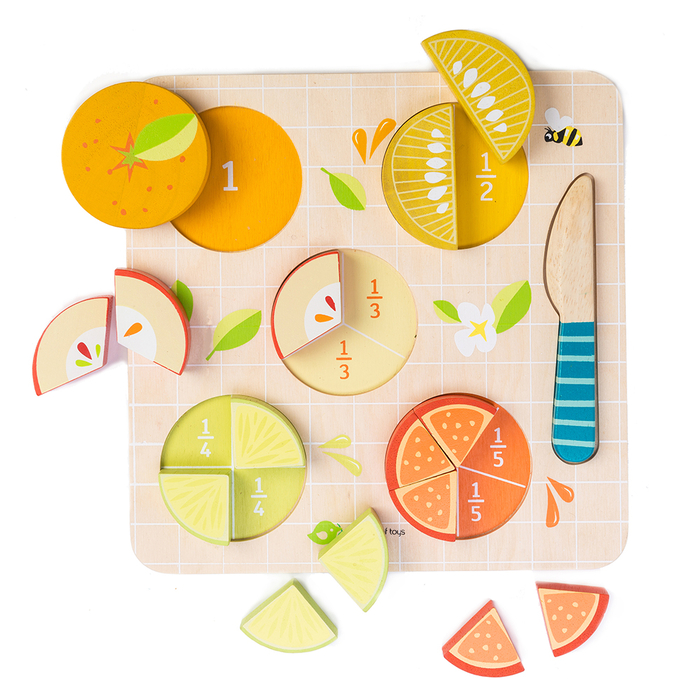 Learn Fractions with Citrus Fruits