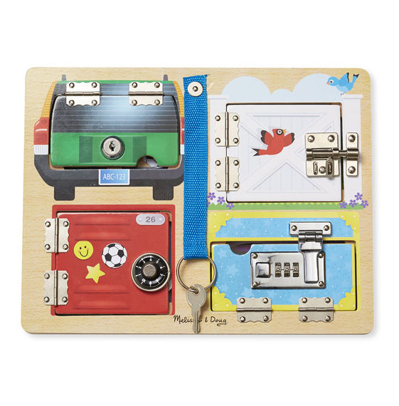 Lock & Latch Board with Hinged Panels