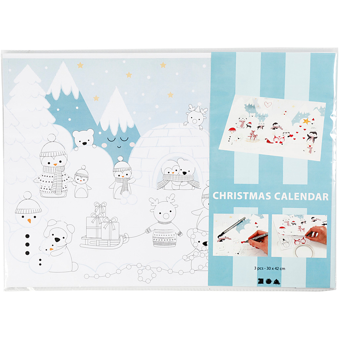 DIY Advent Calendar (incl. Design), 3 pcs