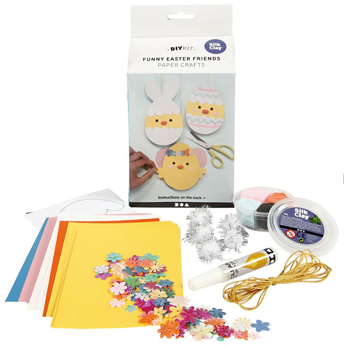 DIY Paper Ornaments - Funny Easter Friends