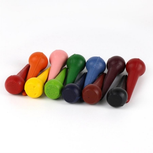 Easy Grip Wax Crayon Cones, 12 pcs