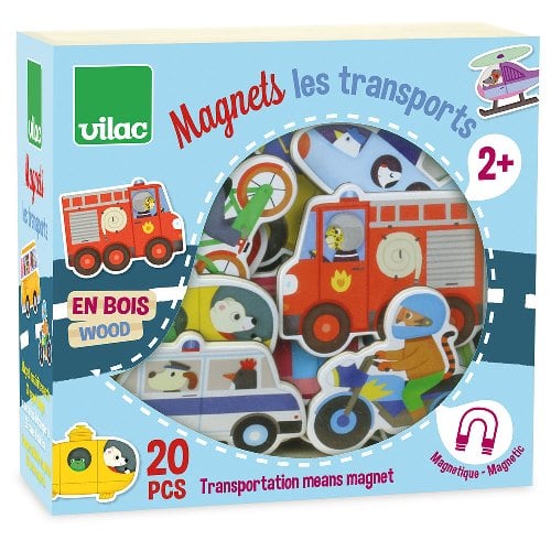 Wooden Magnets Set - Objects and Animals