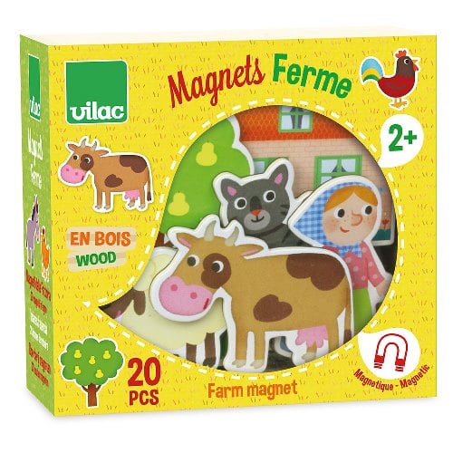 Wooden Magnets Set - Objects and Animals